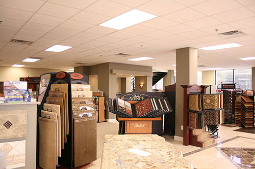 Idlewood Interiors showroom renovation just outside Atlanta GA Image of Idlewood Interiors' commercial interior renovation for their showroom just outside Atlanta GA